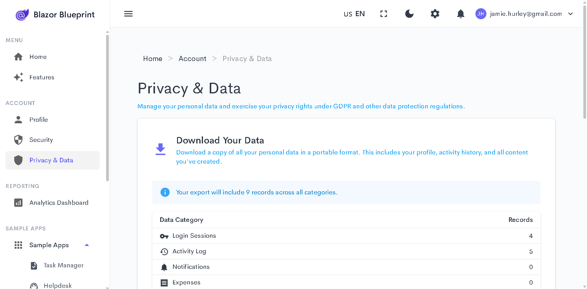 Privacy Dashboard